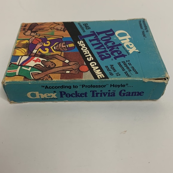Chex Pocket Trivia SPORTS GAME 2 Original Game & Sports II Game 1985 1984 Cards - Picture 9 of 15